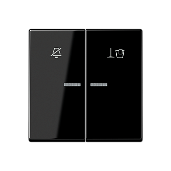 JUNG Клавиша для гостиничных выключателей 505KO5VEUM24 или 505KO5VEUM230, чёрный ARUKO5MSW