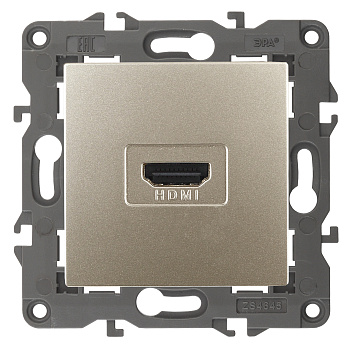 ЭРА 14-3114-04 Elegance Шампань Розетка HDMI