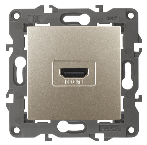 ЭРА 14-3114-04 Elegance Шампань Розетка HDMI