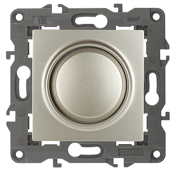 ЭРА 14-4101-04 Elegance Шампань Светорегулятор поворотно-нажимной, 400ВА, 230В