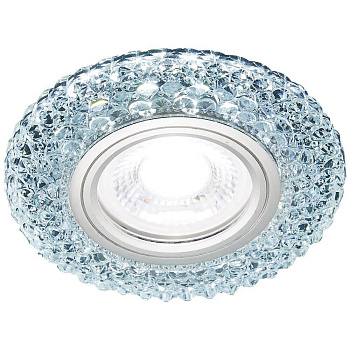 Ambrella Встраиваемый точечный светильник со светодиодной лентой S291 CH хром/прозрачный хрусталь/MR16+3W(LED COLD)