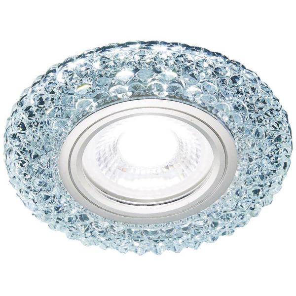 Ambrella Встраиваемый точечный светильник со светодиодной лентой S291 CH хром/прозрачный хрусталь/MR16+3W(LED COLD)