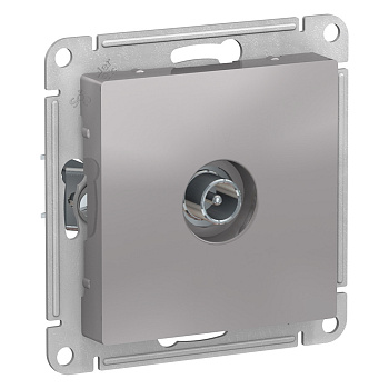 Systeme Electric AtlasDesign Алюминий Розетка TV проходная 4DB, механизм