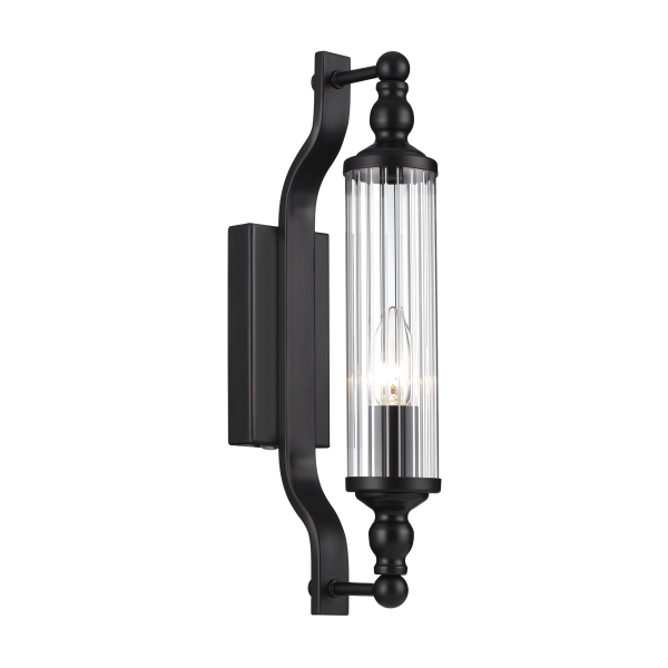 Купить Odeon Light 4941/1W DROPS ODL22 553 черный/прозрачный/стекло Настенный светильн. E14 1*40W IP44 TOLERO