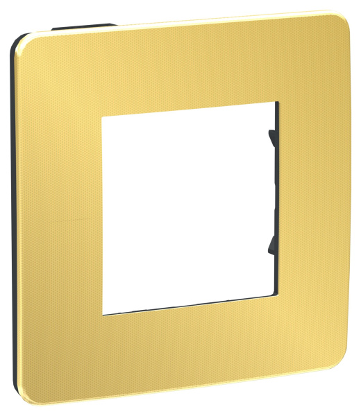 Купить SE Unica Studio Золото/Антрацит Рамка 1-ная NU280262