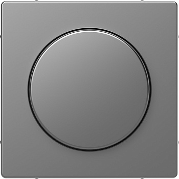 SE Merten D-Life Нержавеющая Сталь Накладка центральная с поворотной рукояткой для диммера MTN5250-6036