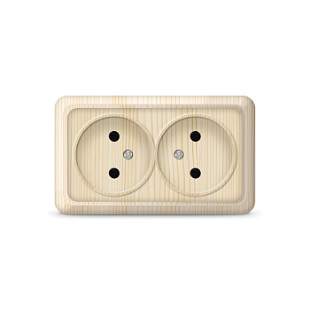 UNIVersal "Олимп" Розетка "Сосна"2-ая б/з 5560858