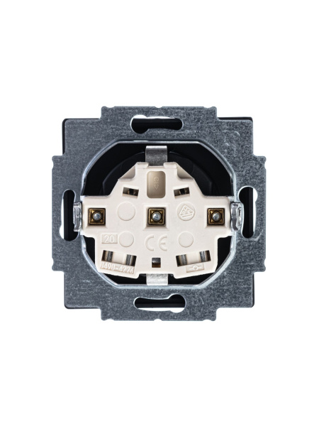 Купить ABB BJE Solo/Future Черный бархат Розетка с/з с крышкой 2CKA002018A1495