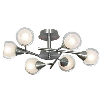 Lussole LGO Металл Никель /  Стекло Люстра E14 40W LSP-0141