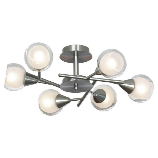 Lussole LGO Металл Никель /  Стекло Люстра E14 40W LSP-0141