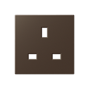 JUNG Накладка розетки БС 2п+Е мокко A3521MOPL