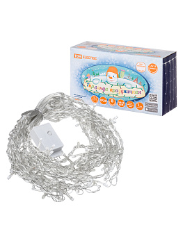 TDM Гирлянда светодиодная "Занавес" 1,5х1,5 м, 168LED, белый, 8 режимов, 250 В, IP20, SQ0361-0069