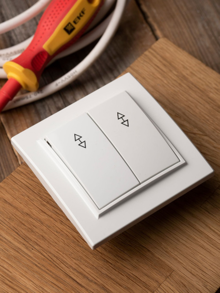 Купить EKF Basic Минск Белый Выключатель проходной 2-кл, 10А, СП