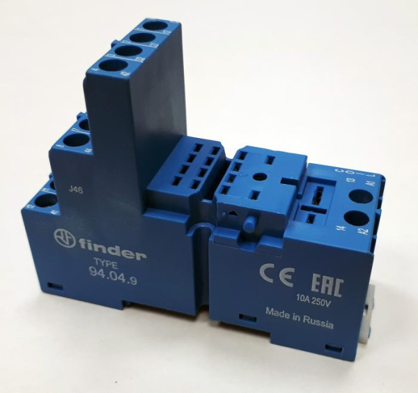 Finder Розетка с винтовыми клеммами (с зажимной клетью) для применения с 55.32/85.02/55.34/85.04 94049SMA