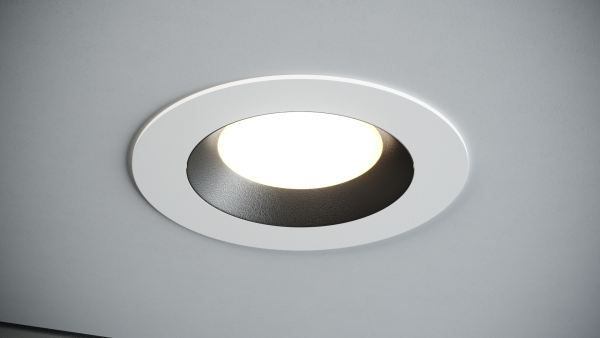 Quest Light Светильник встраиваемый, белый с черной вставкой, под лампу GU10, IP44 DROPLET R white/black