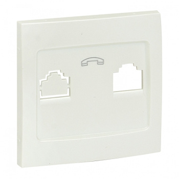 EKF PROxima Валенсия лицевая панель розетки Phone 1-местная жемчуг