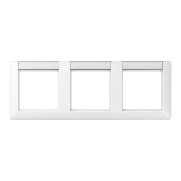 JUNG Рамка 3-кратная с полем для надписи для горизонтальной установки белая AS5830NAWW
