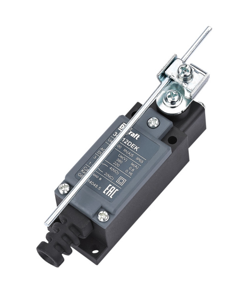 Dekraft Концевой вык. пласт. 1НО1НЗ Вращающийся стержень регулируемой длины