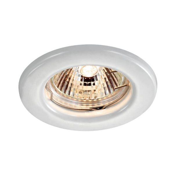 Novotech Светильник встраиваемый GX5.3 50W 12V CLASSIC белый IP20 369705 Novotech Светильник встраиваемый GX5.3 50W 12V CLASSIC белый IP20 369705