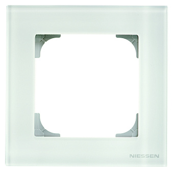 ABB SKY Стекло белое Рамка 1-постовая 2CLA857100A3001