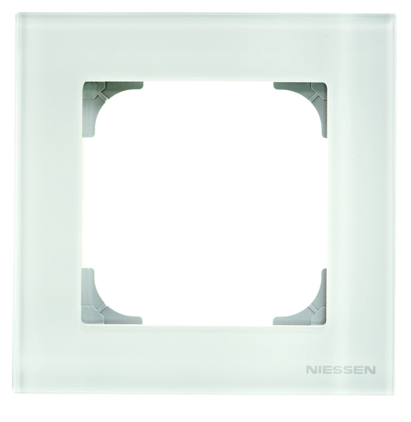 ABB SKY Стекло белое Рамка 1-постовая 2CLA857100A3001