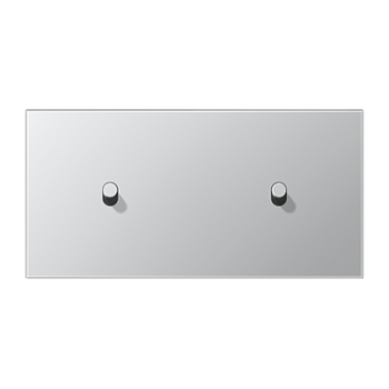 JUNG LS1912 Алюминий Центральная плата, 2 поста, для горизонтальной установки, тумблеры 1+1,цилиндр; метал. исполнение AL12-200R0