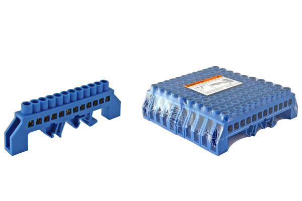 TDM Шина "N" нулевая в изоляторе на DIN-рейку 8x12мм 12 групп SQ0801-0079