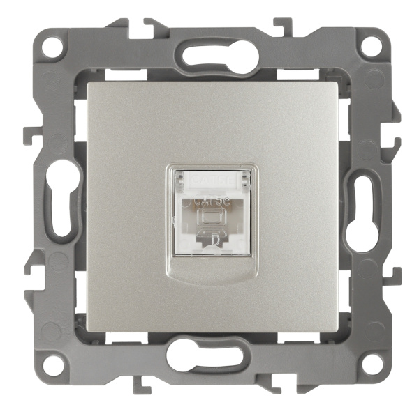 ЭРА 12-3107-15 Перламутр Розетка информационная RJ45, IP20, 12
