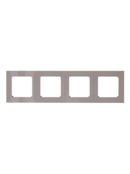 Купить ABB EPJ Levit кофе макиато / белый Рамка 4 поста, 2CHH015040A6018