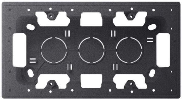 Купить Simon 24 Графит Коробка монтажная для накладного монтажа на 2 модуля 2400752-038
