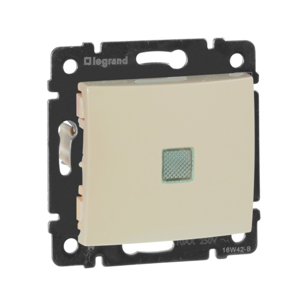 Legrand Valena Крем Переключатель 1-клавишный с подсветкой 774326