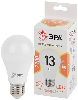 ЭРА LED A60-13W-827-E27 (диод, груша, 13Вт, тепл, E27)