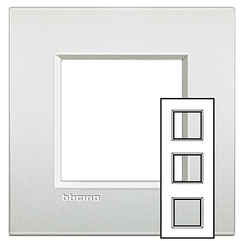 BT LL Белый жемчуг Рамка AIR 2+2+2 мод 71мм LNE4802M3PR
