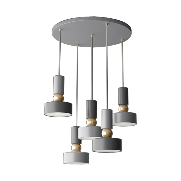 Купить Maytoni Modern Void Серый Подвесной светильник E14 40W MOD030PL-05GR