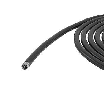 DKC Металлорукав DN 20мм в гладкой ПВХ изоляции, Dвн 20,5 мм, Dнар 27,0, 50 м, цвет чёрный