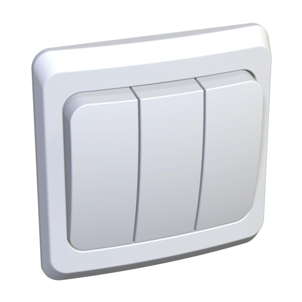 Купить Systeme Electric Этюд Бел Выключатель 3-клавишный