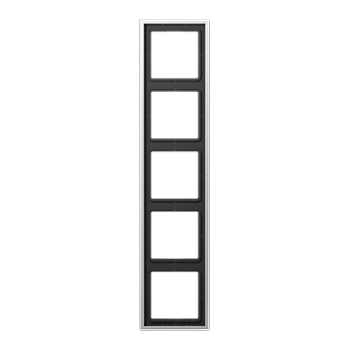 JUNG LS 990 Алюминий Рамка 5-ая AL2985