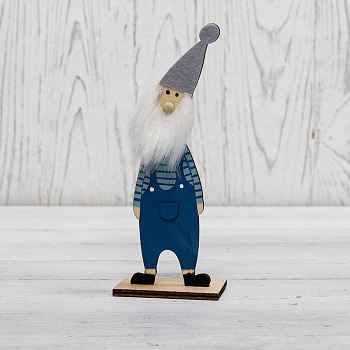 NEON-NIGHT Деревянная фигурка «Гномик-бородач» 7x4,5x18 см 504-008