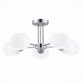 Evoluce Люстра потолочная Хром/Белый E14 5*40W SLE104302-05