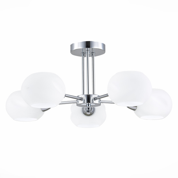 Evoluce Люстра потолочная Хром/Белый E14 5*40W SLE104302-05