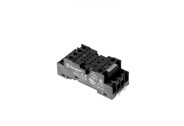 Finder Розетка с винтовыми клеммами (под шайбу) для реле 55.32, 55.34, таймера 85.02, 85.04; применяются модули 99.01; в комплекте металлическая клипс 94740SMA