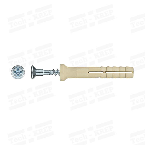 Tech-Krep Дюбель-гвоздь 6K40 пот. манжета (нейлон) (150 шт) - ведро 101330