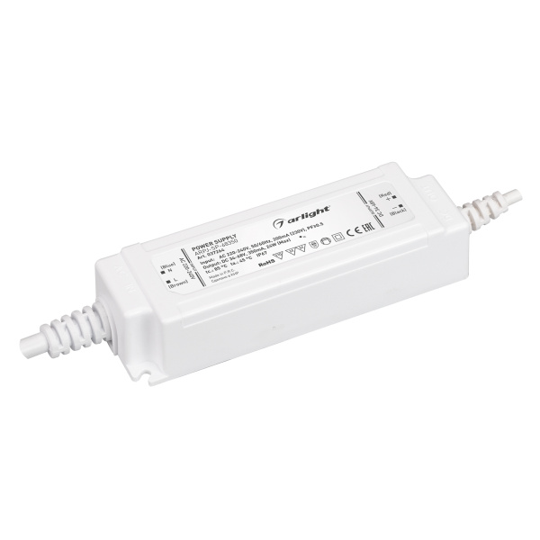 Arlight Блок питания ARPJ-SP-68350 (24W, 34-68V, 0.35A) (IP67 Пластик, 5 лет) 037264