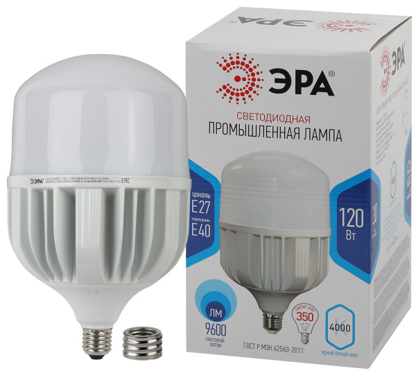 ЭРА LED POWER T160-120W-4000-E27/E40 (диод, колокол, 120Вт, нейтр, E27/E40) (6/96) Б0049103