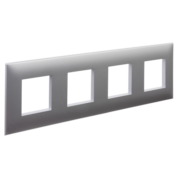 Купить DKC Рамка "Avanti", "Закаленная сталь", 4 поста (8 мод.)