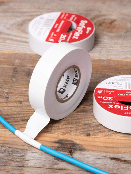 Купить EKF PROxima Изолента ПВХ белая 19мм 20м серии SafeFlex