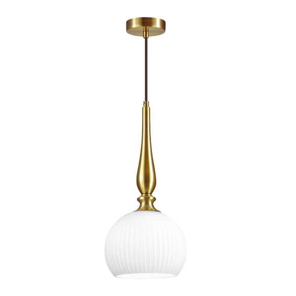 Купить Odeon Light 4767/1 ODL21 белый/бронзовый Подвес E27 60W RUNGA