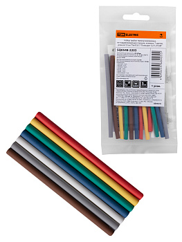 TDM Набор трубок термоусаживаемых, клеевых ТТкНГ(3:1) "Полицвет 3,2/1,0" SQ0548-2203