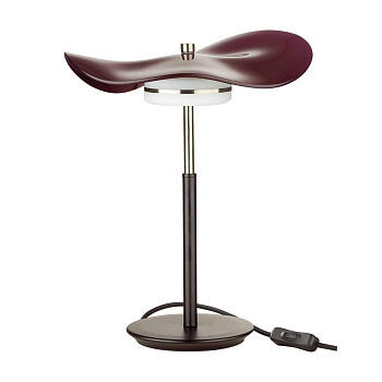 Odeon Light 4857/10TL L-VISION ODL_EX21 никель/бордовый/стекло Настольная лампа LED 1*13W 4000K FLUENT