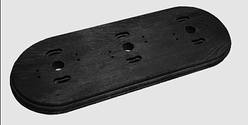 BIRONI Ришелье Пластик Угольно-черный Рамка 3-ая RF1-630-119